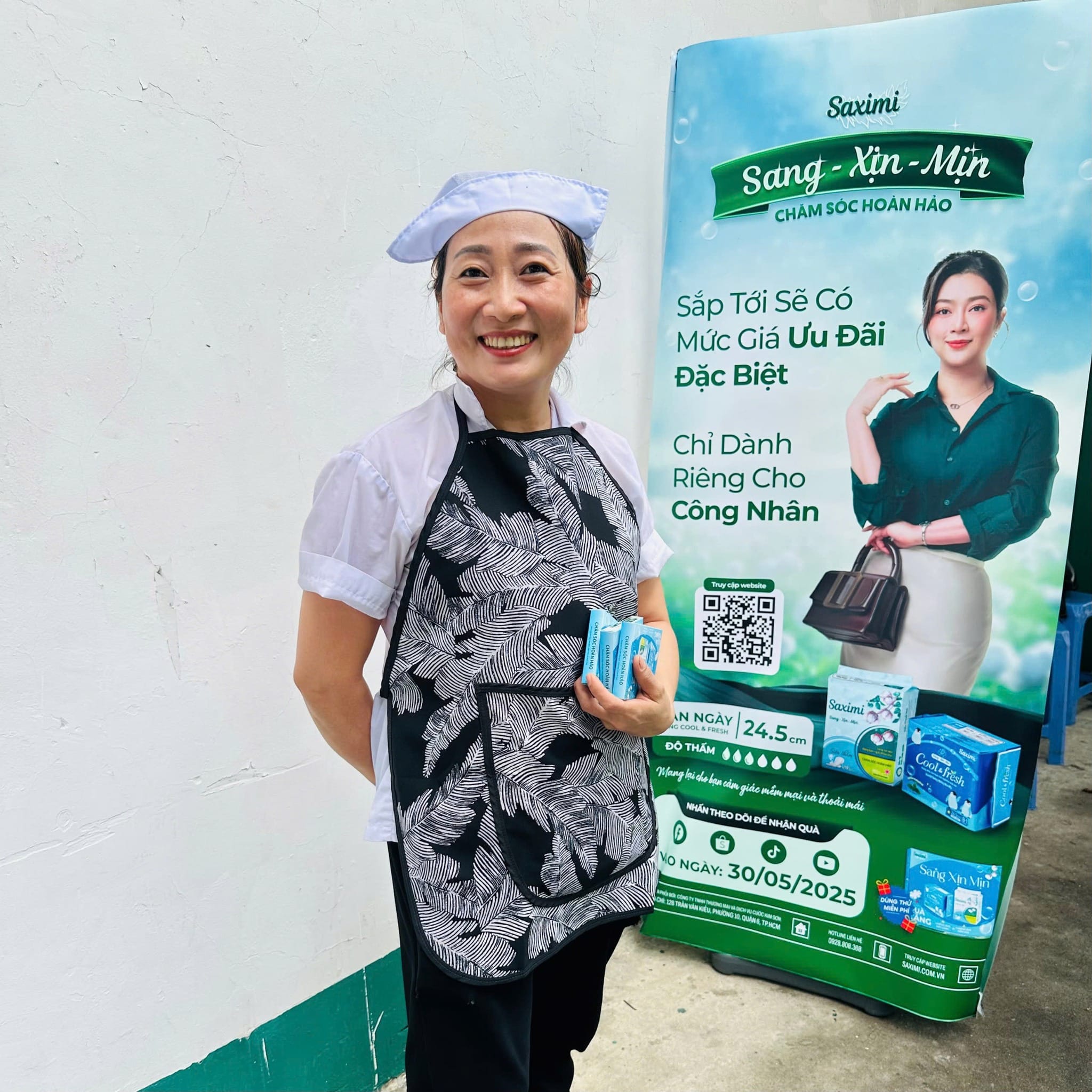 Băng vệ sinh Saximi đồng hành cùng công nhân nữ