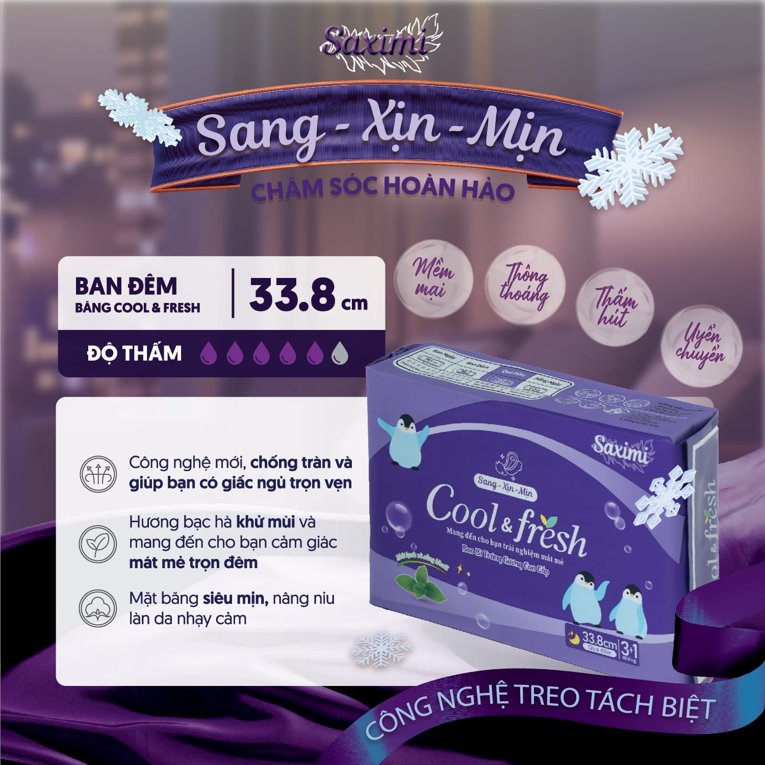 Saximi cool fresh dòng qua đêm