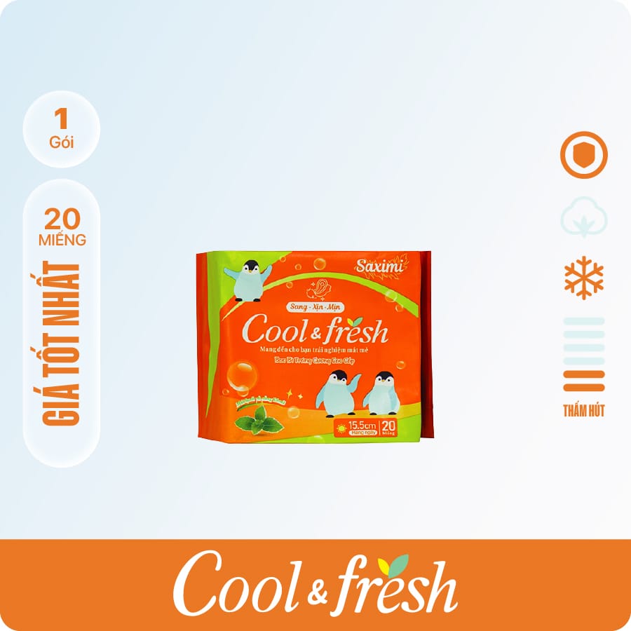 Băng vệ sinh hằng ngày Saximi Cool Fresh