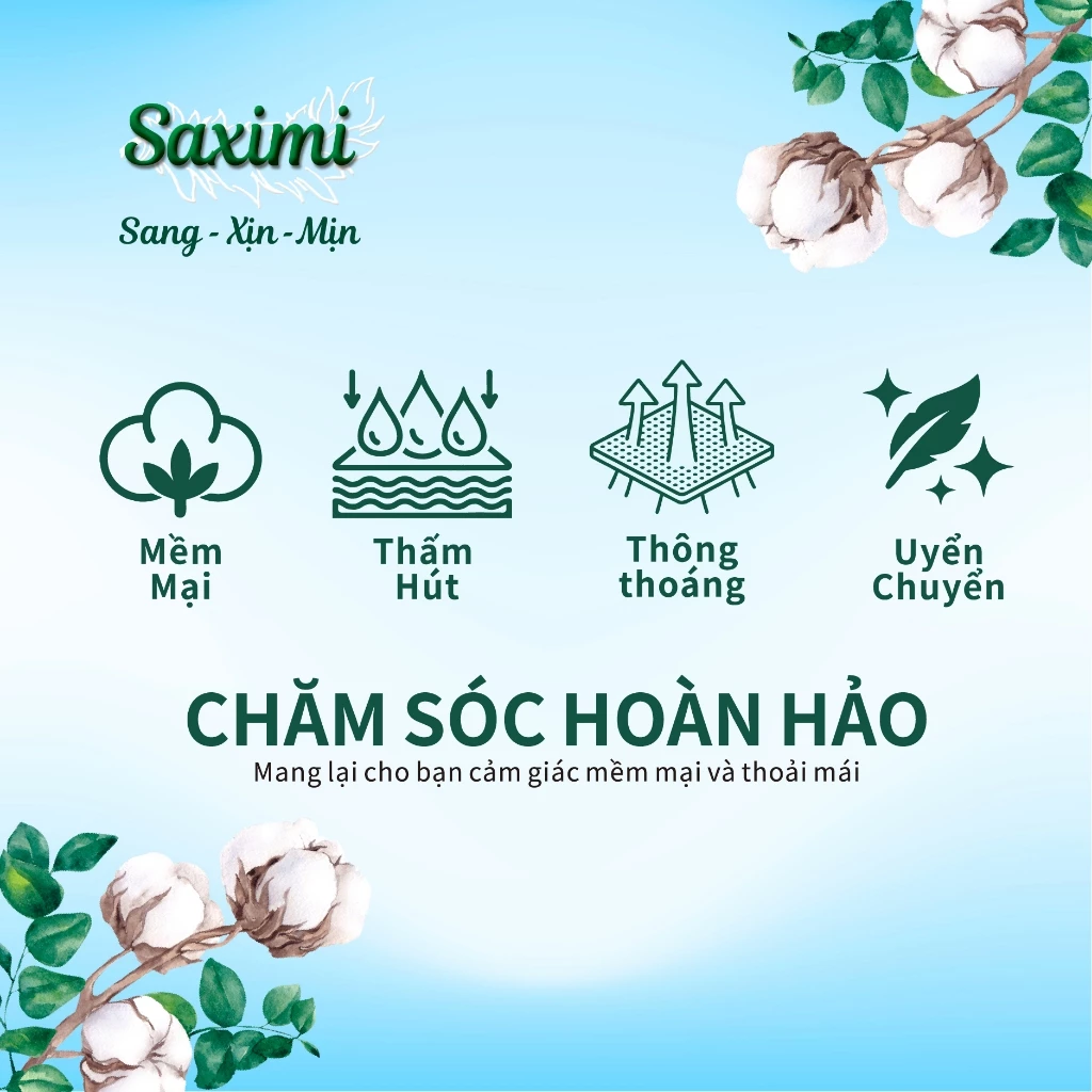 Ưu điểm của băng vệ sinh Saximi