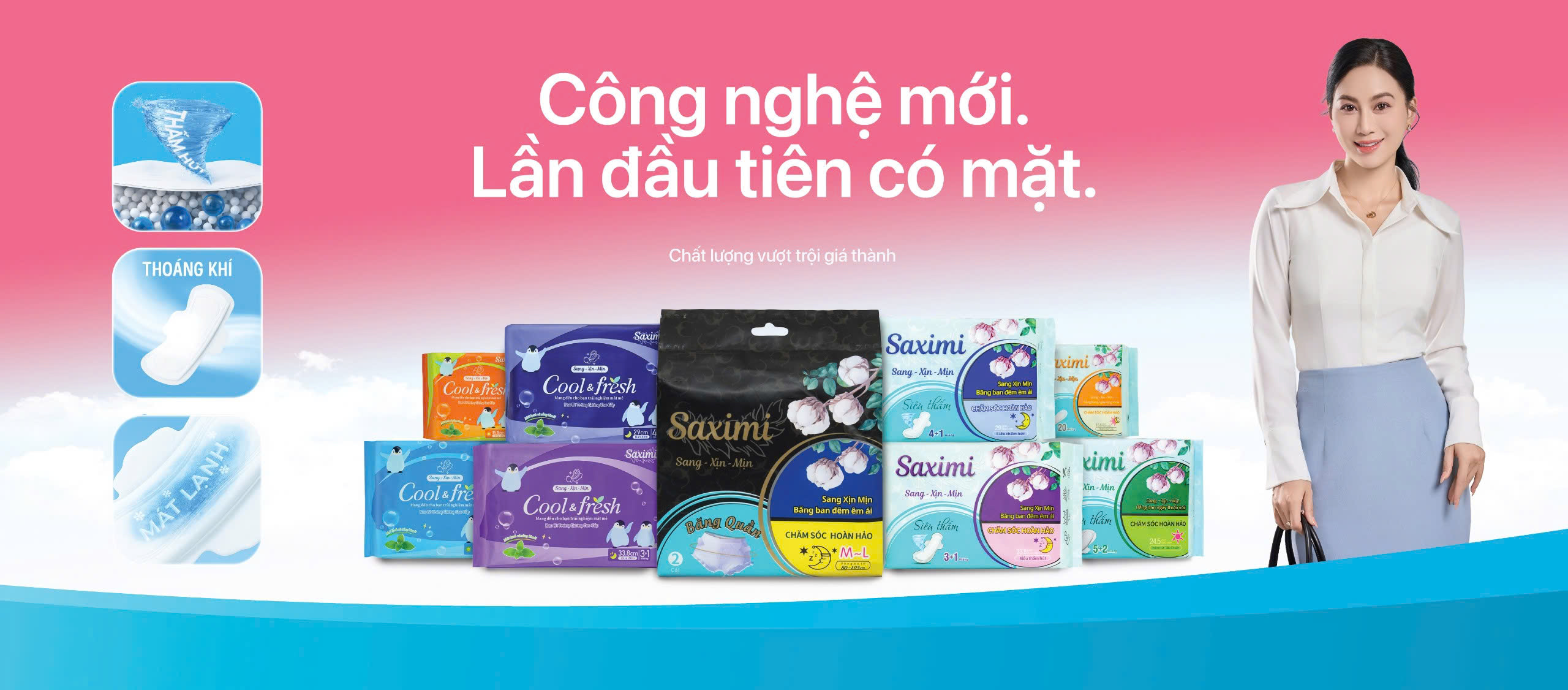 Băng vệ sinh Saximi - Sự lựa chọn hoàn hảo cho ngày đèn đỏ